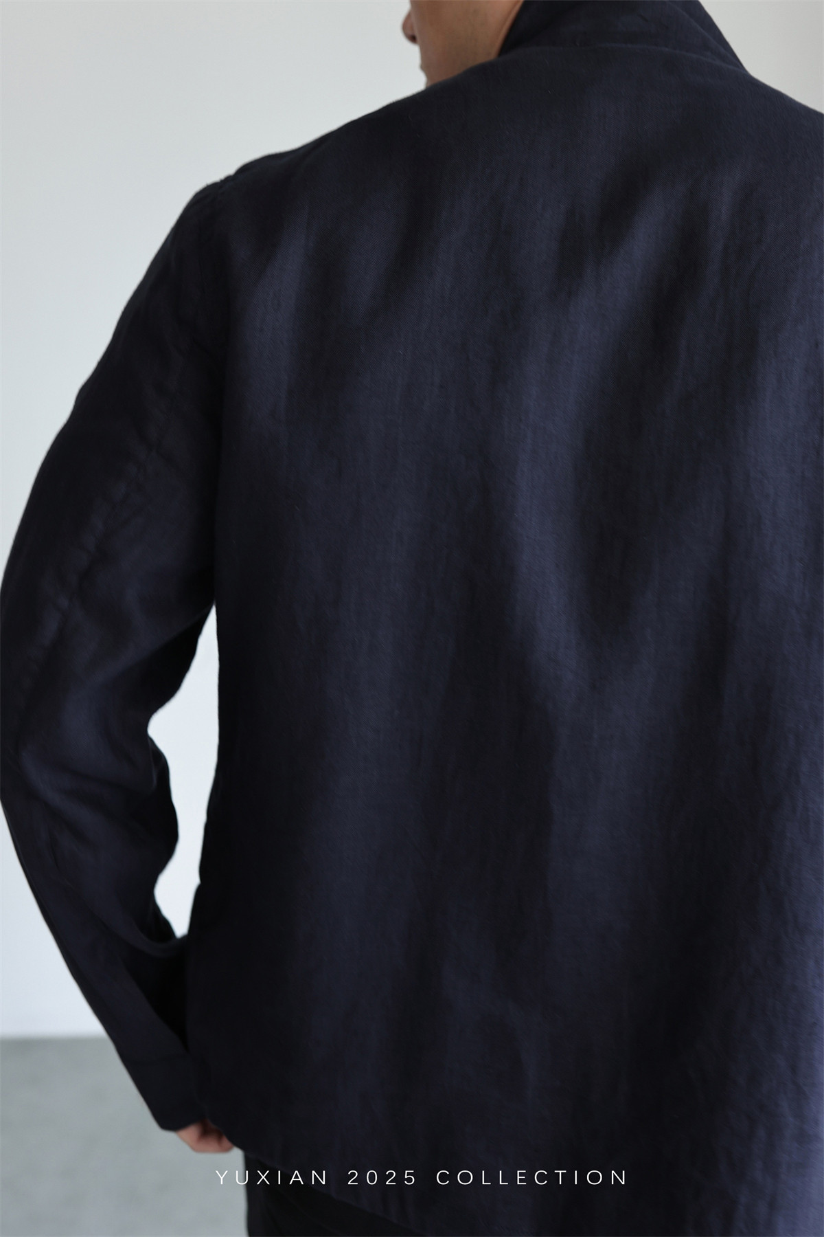 100% Linen Italian Stand-Collar Jacket