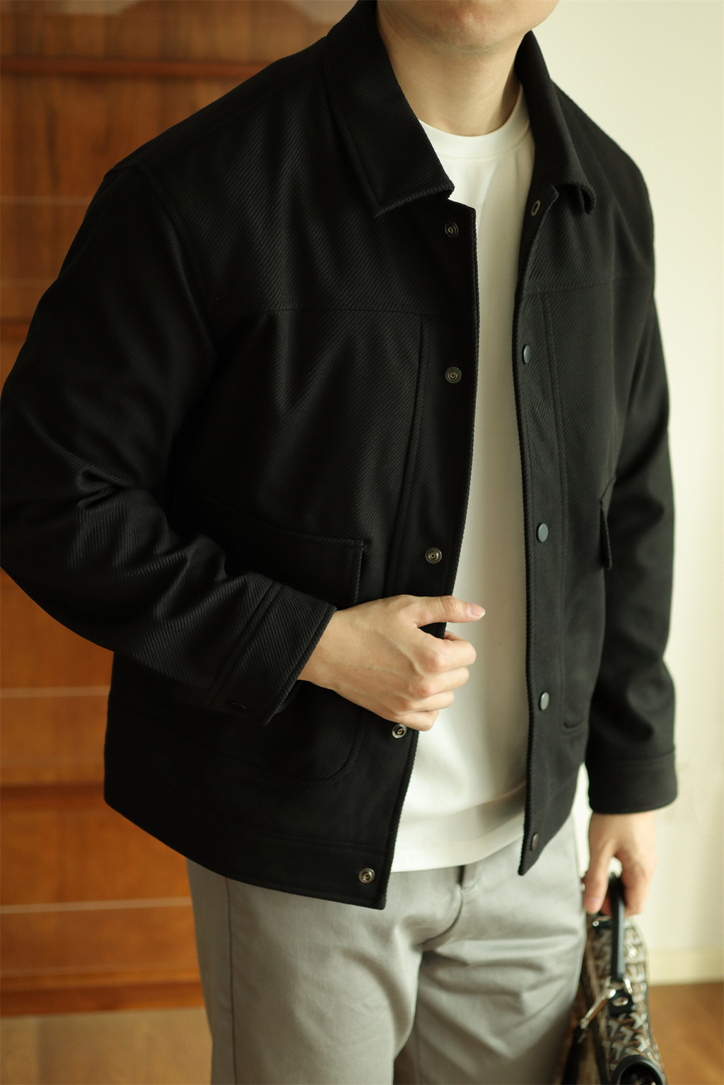 MONSEN Suitory Textured Twill Pocket Work Jacket product image