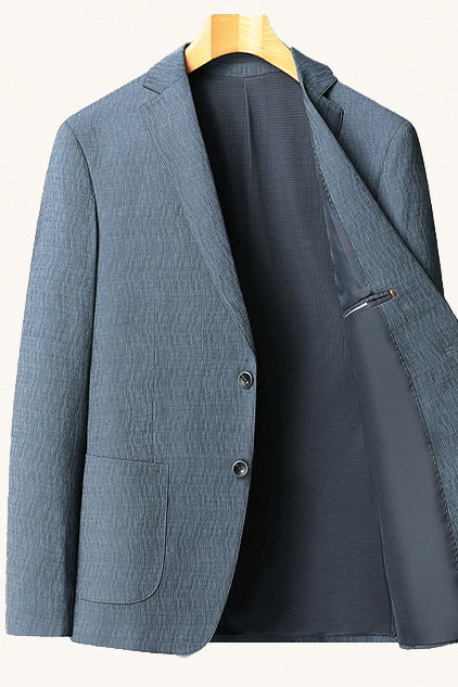 MONSEN Suitory Smart Polish, Business-Casual Blazer 1 in Denim product image