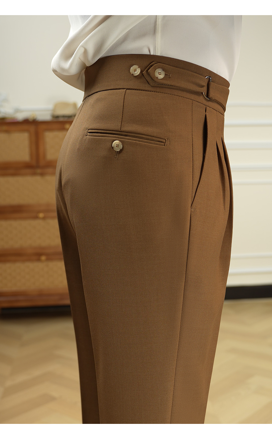 Double-Pleated Trousers