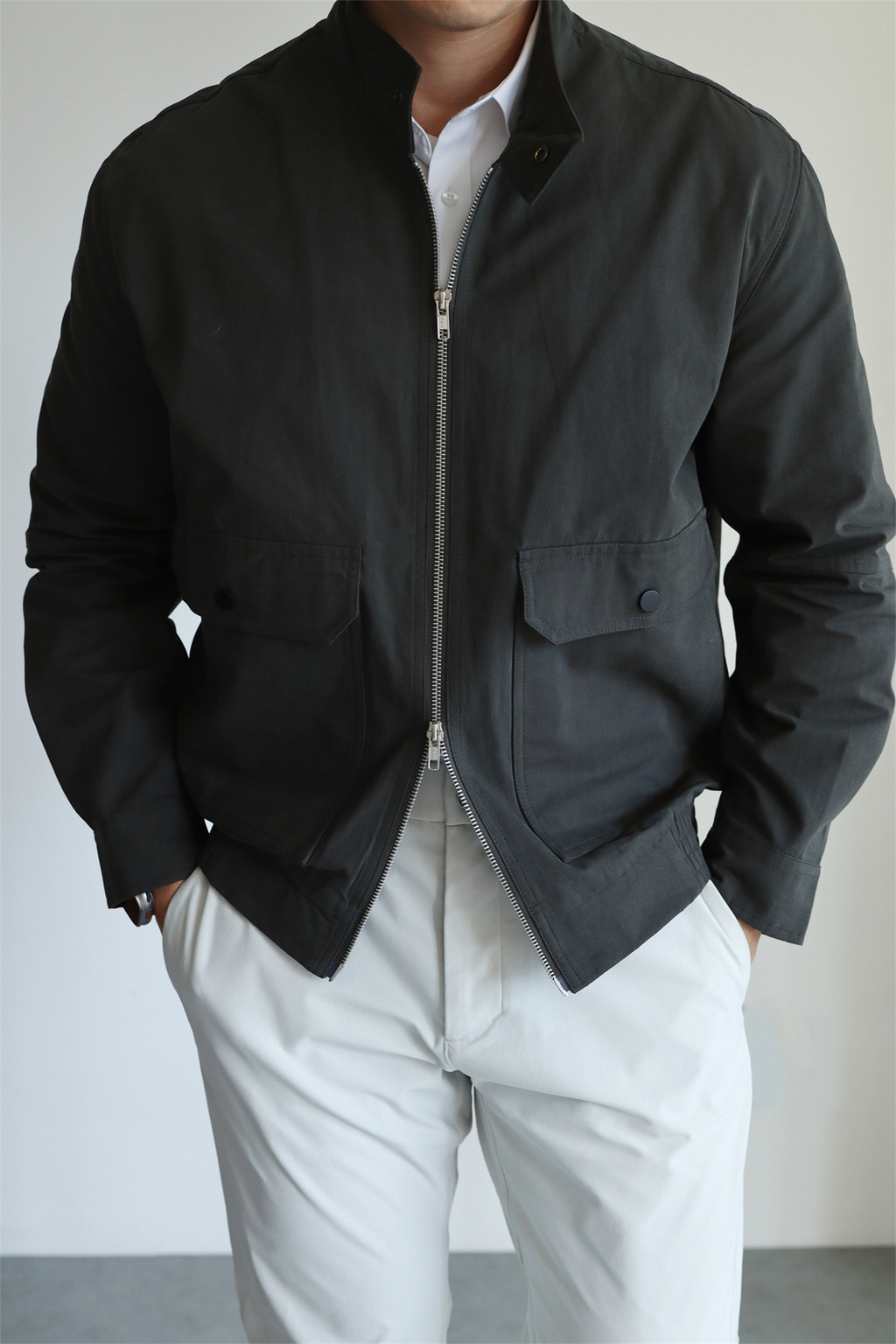 MONSEN Suitory G9 Harrington Washed Cotton Jacket product image