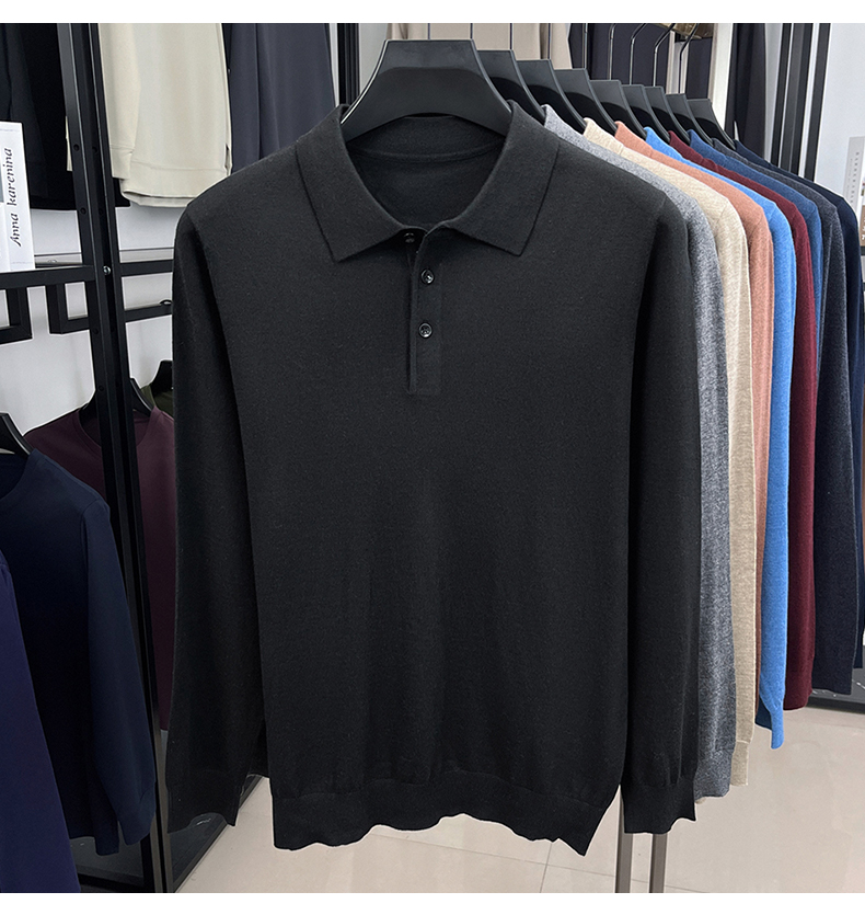 MONSEN Suitory 100% Cashmere Polo Knit product image