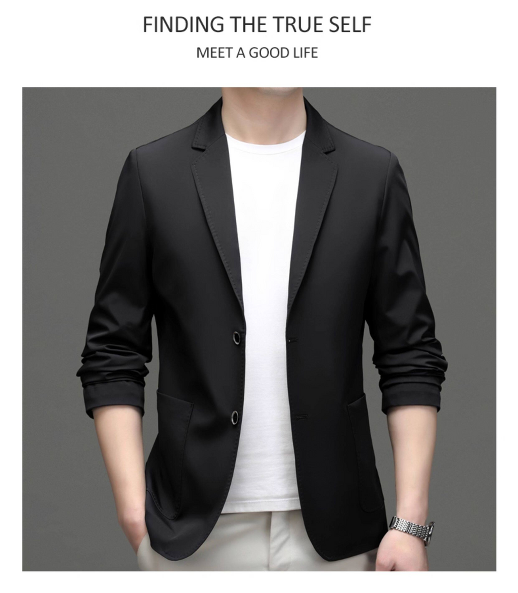 MONSEN Suitory Lightweight Anti-Wrinkle Blazer in Silk Blend product image