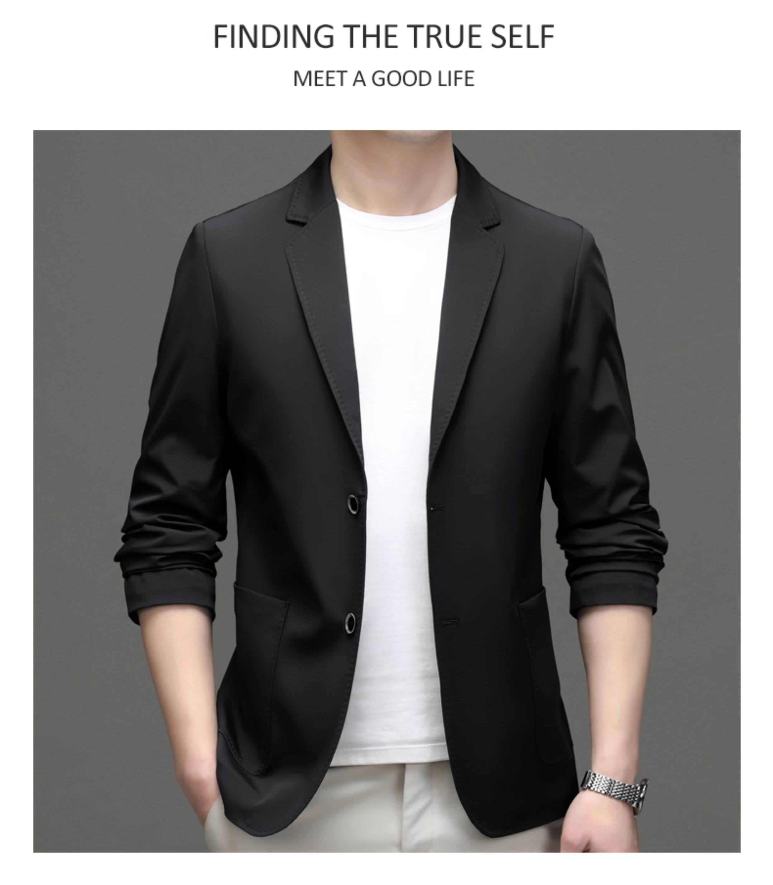 MONSEN Suitory Lightweight Anti-Wrinkle Blazer in Silk Blend product image