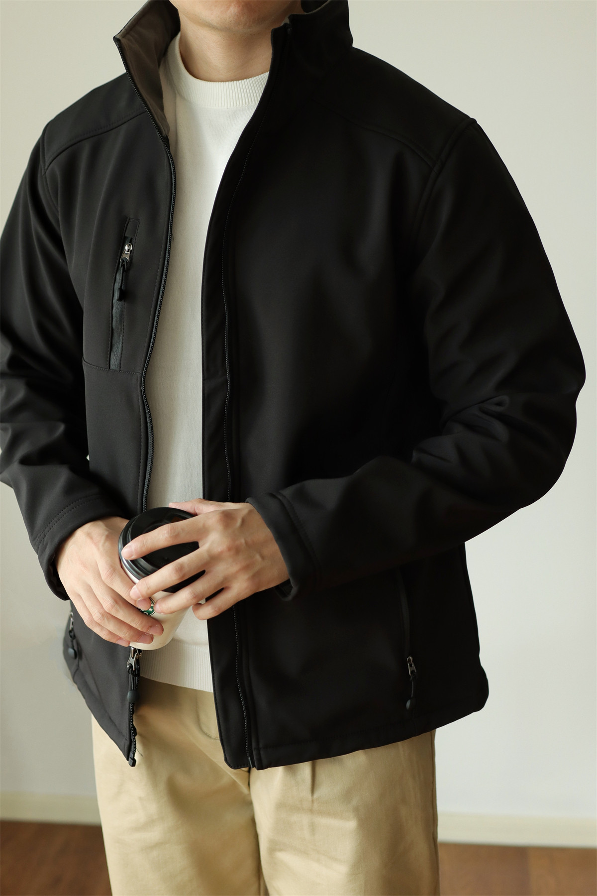 MONSEN Suitory 4-Way Stretch Fleece-Lined Waterproof Windbreaker Jacket product image