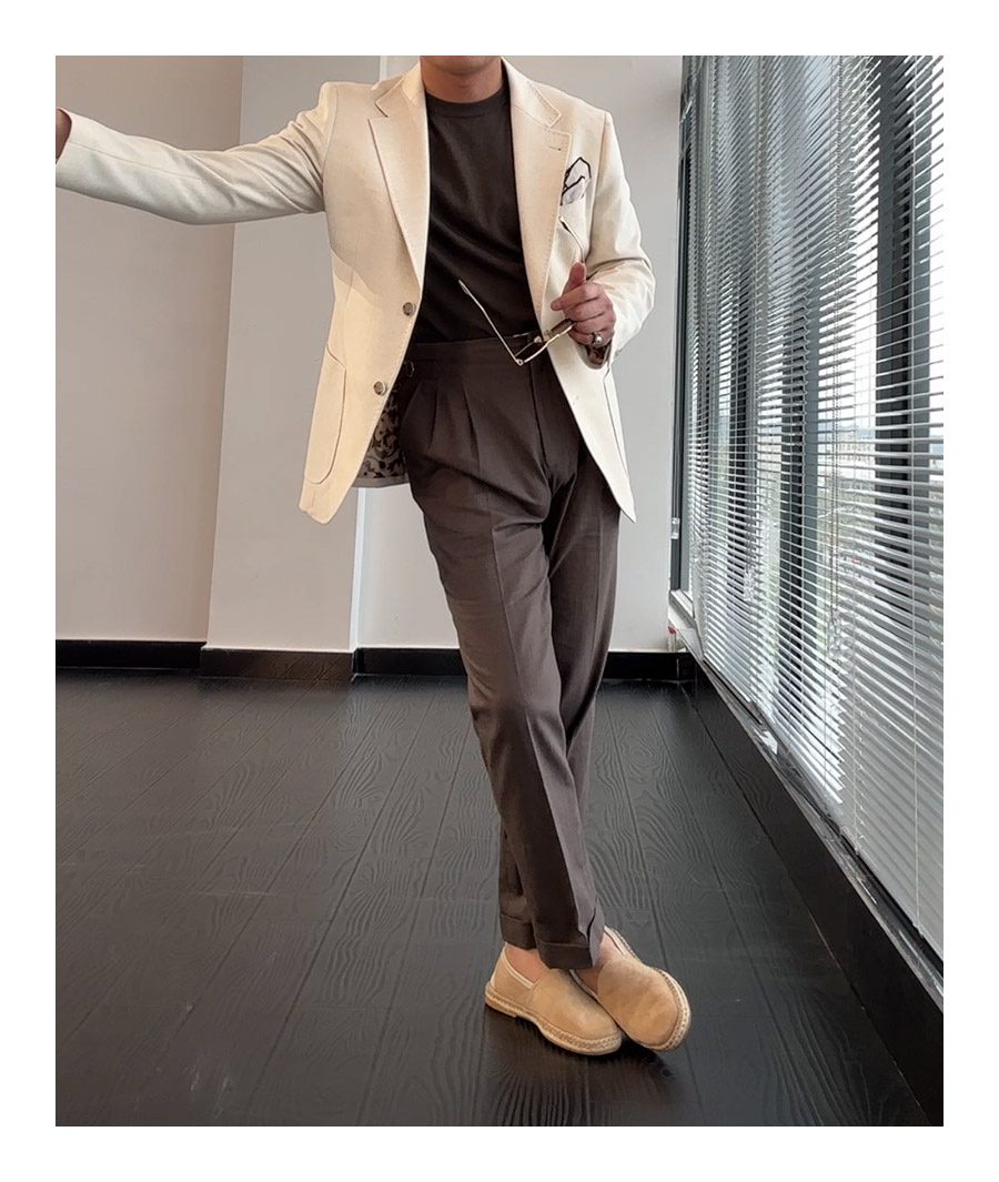 MONSEN Suitory SB, Slim 100% Linen Blazer product image