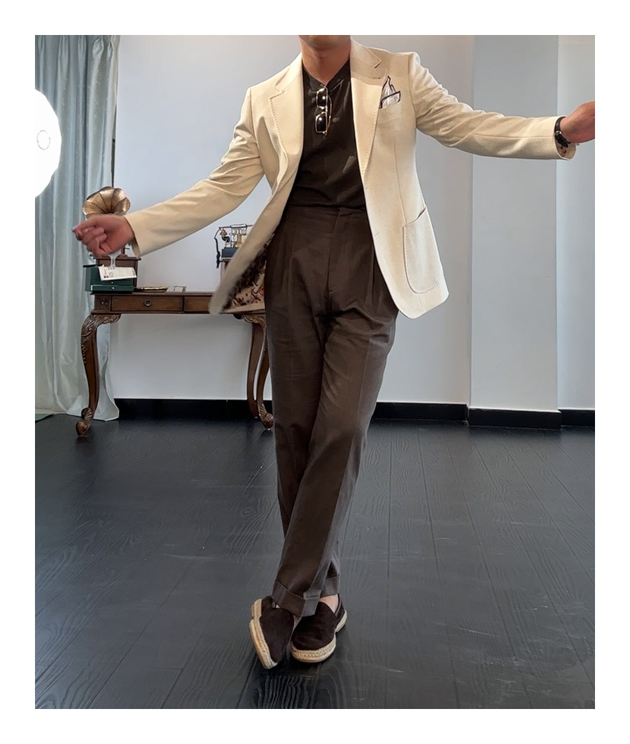 MONSEN Suitory SB, Slim 100% Linen Blazer product image