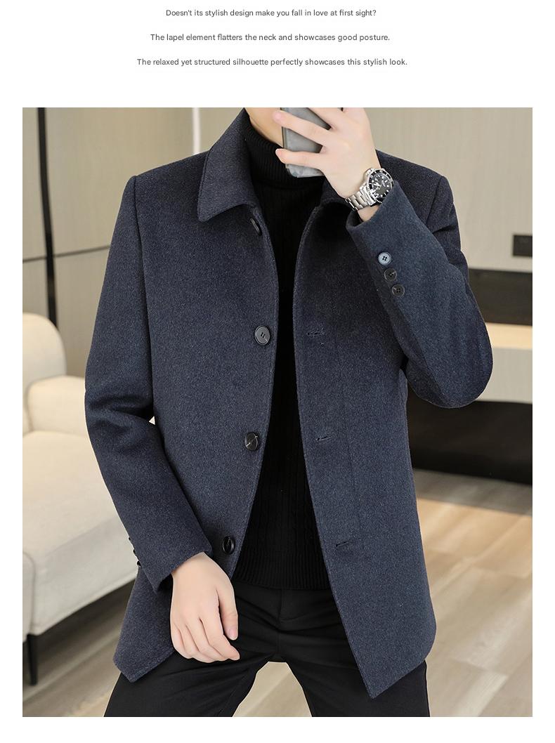Mid-Length Wool Coat