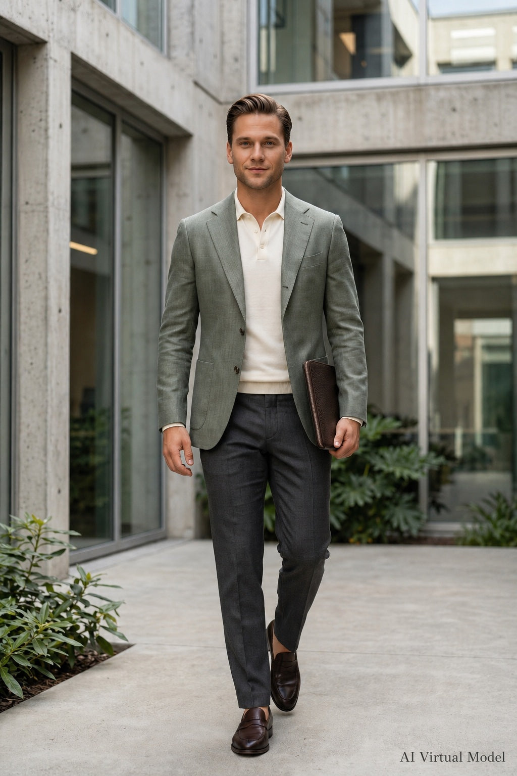 MONSEN Suitory Tencel-Linen Lightweight Blazer product image