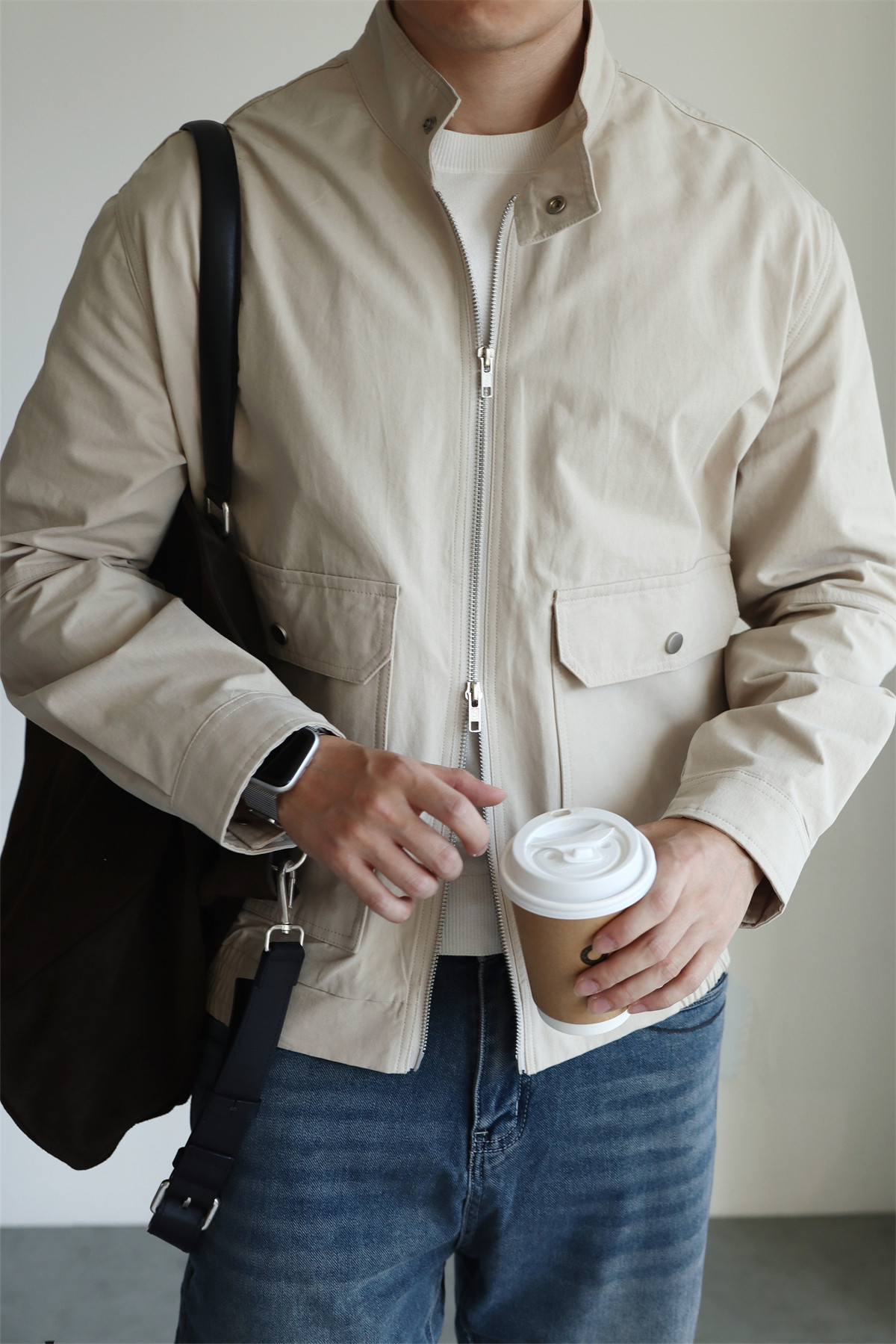 MONSEN Suitory G9 Harrington Washed Cotton Jacket product image