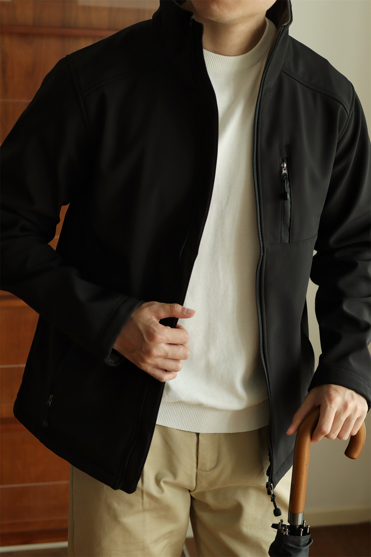 MONSEN Suitory 4-Way Stretch Fleece-Lined Waterproof Windbreaker Jacket product image