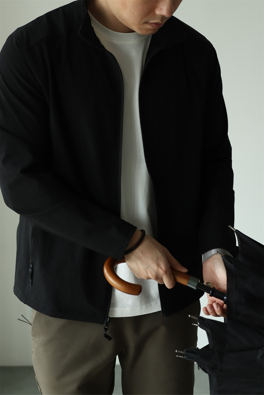 MONSEN Suitory Woven Quick-Dry 4-Way Stretch Outerwear Jacket in Denim product image