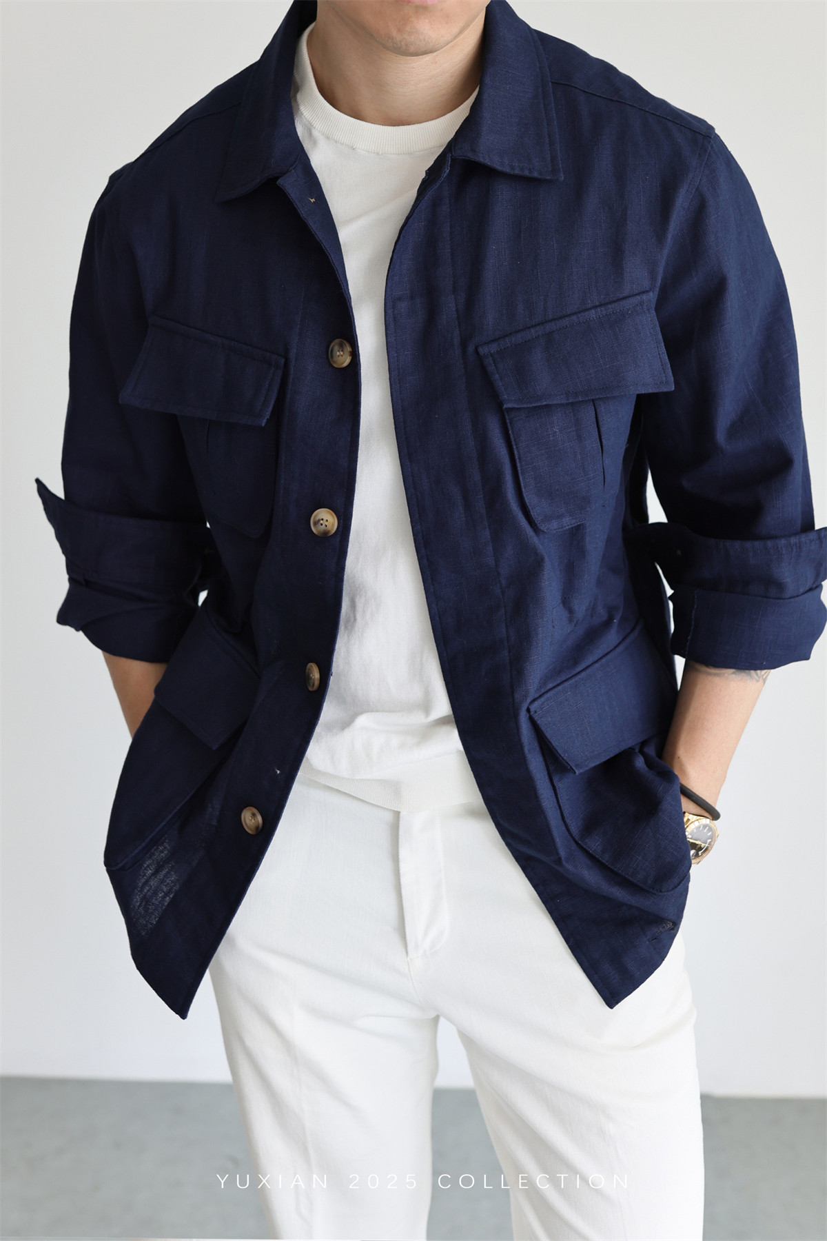 MONSEN Suitory Ramie-Cotton M42 Safari Jacket product image