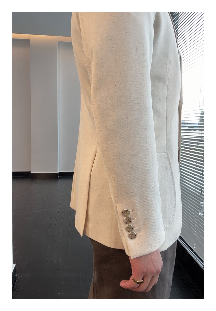 MONSEN Suitory SB, Slim 100% Linen Blazer product image