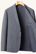 MONSEN Suitory Smart Polish, Business-Casual Blazer 2 in Denim front view