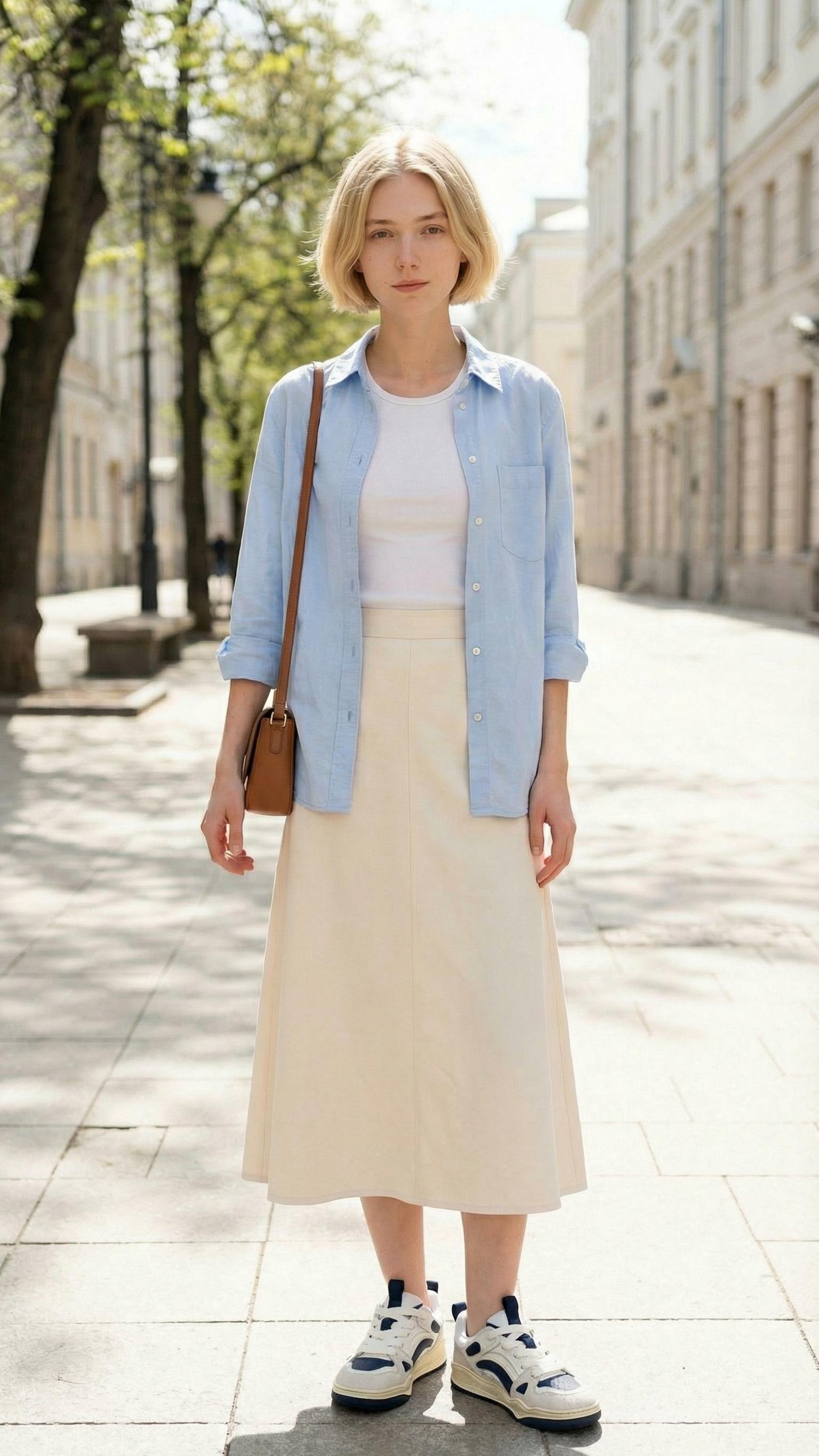 MONSEN Suitory White Low-Top Court Sneakers in Leather product image