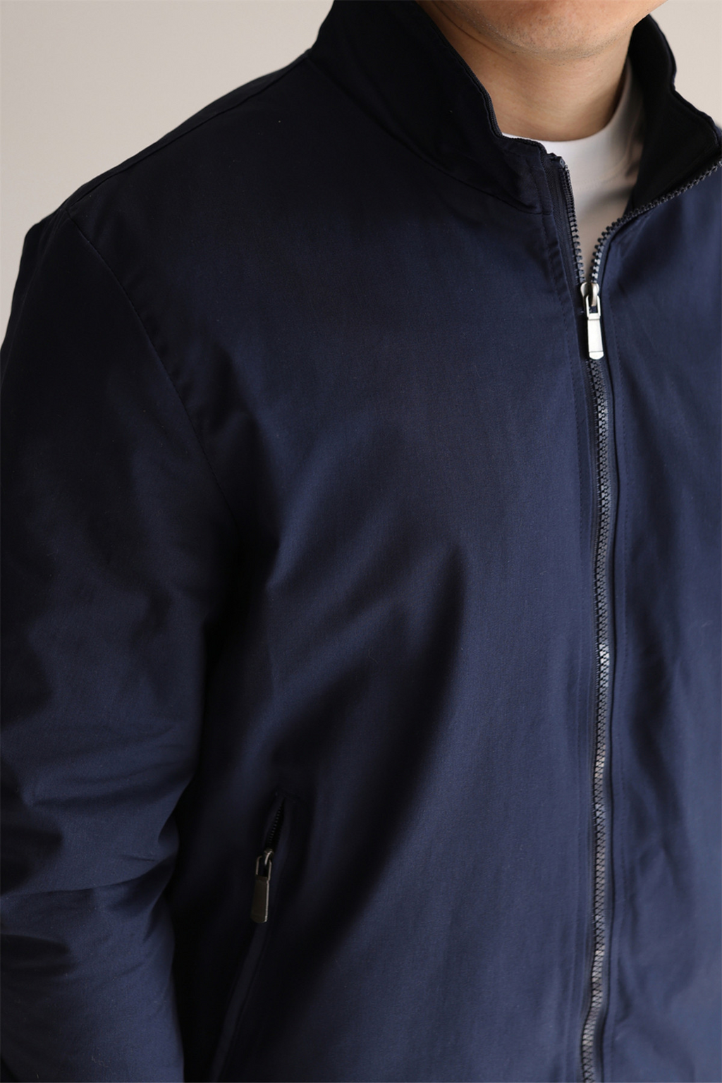 MONSEN Suitory Lightweight G9 Harrington Stand Collar Jacket in Performance Blend product image
