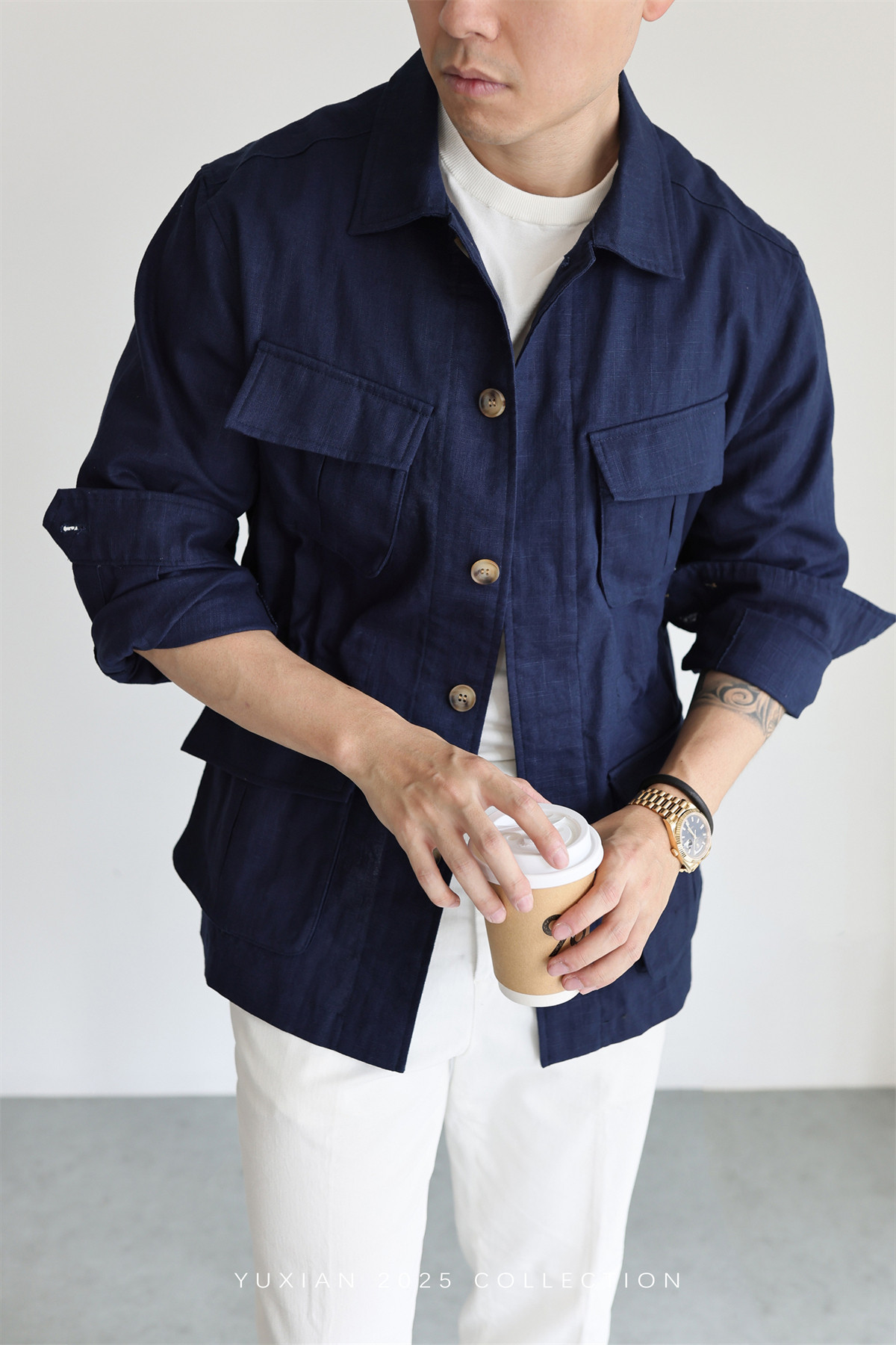 MONSEN Suitory Ramie-Cotton M42 Safari Jacket product image