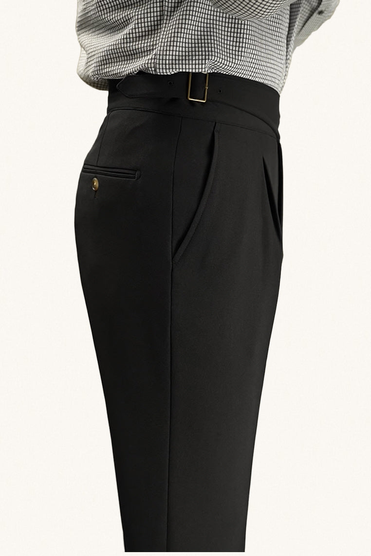 MONSEN Suitory Single-Pleated Trousers in Performance Blend product image