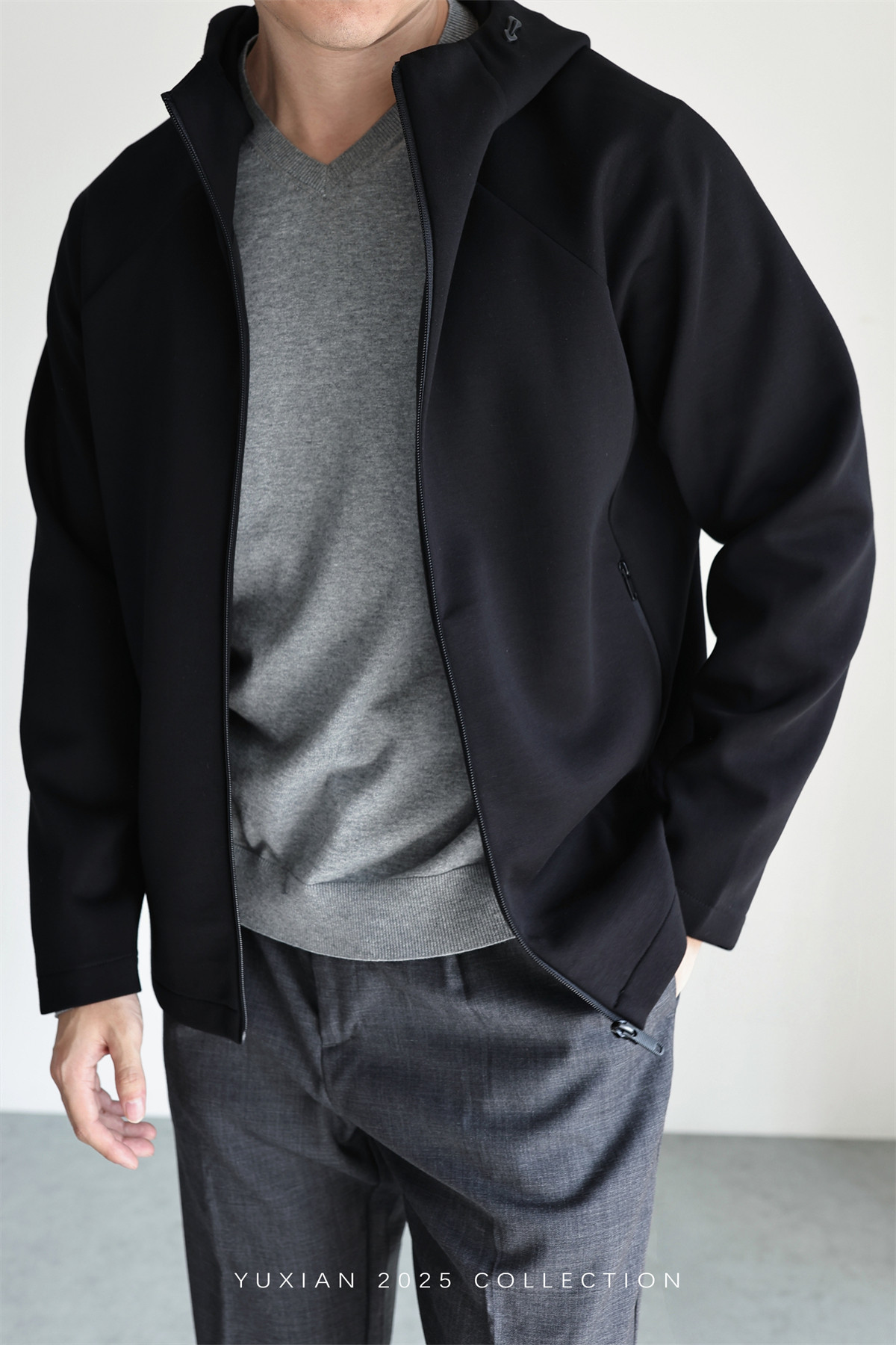 MONSEN Suitory Zero-Pressure Airfeel Cotton Hooded Zip Jacket product image
