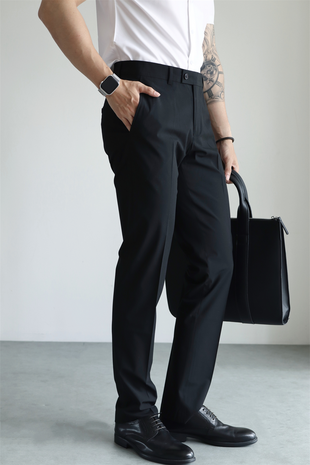 MONSEN Suitory Non-Iron Slim Trousers in Performance Blend product image