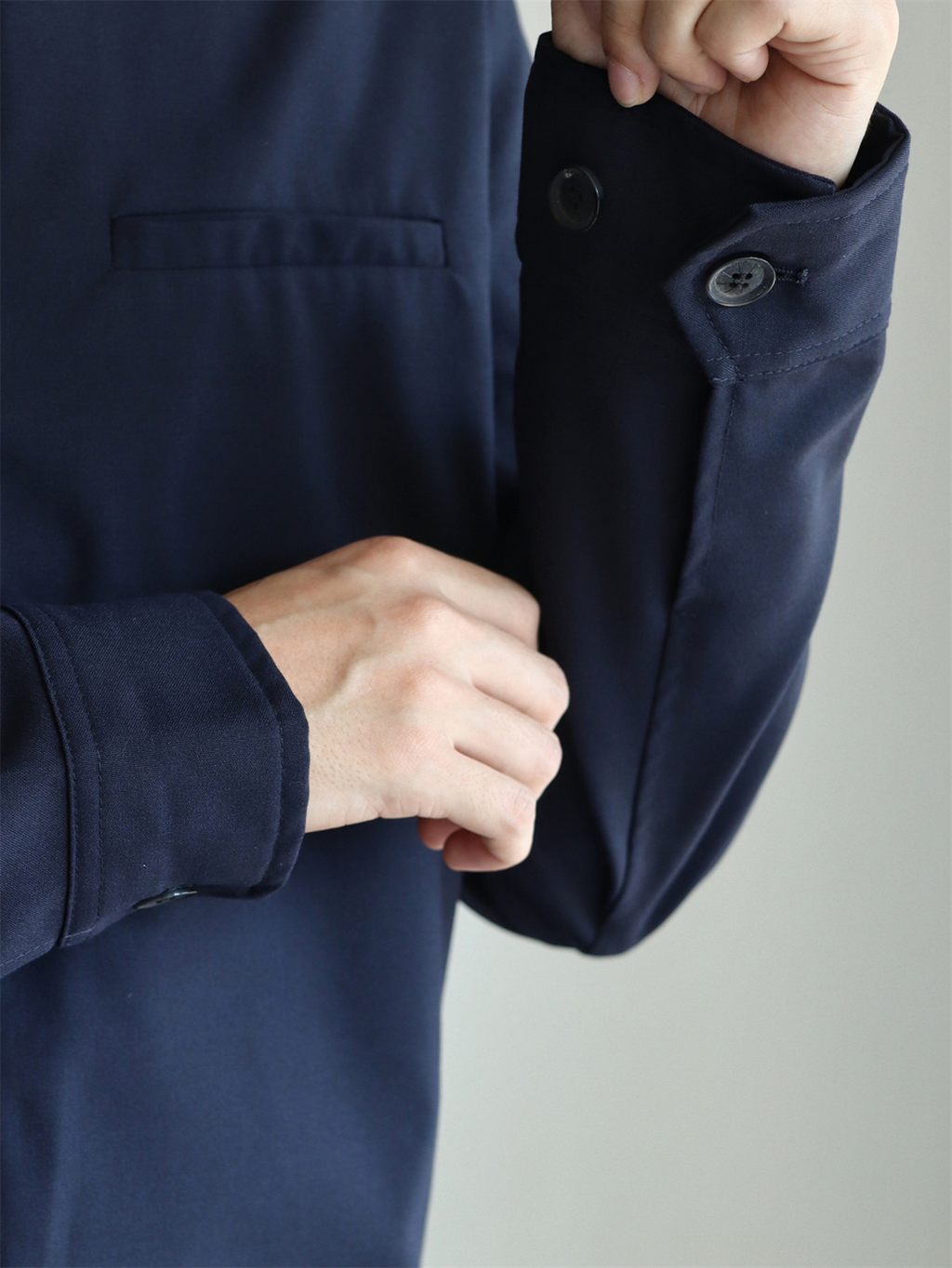 MONSEN Suitory Drapey Plain-Weave Lapel Jacket in Performance Blend product image