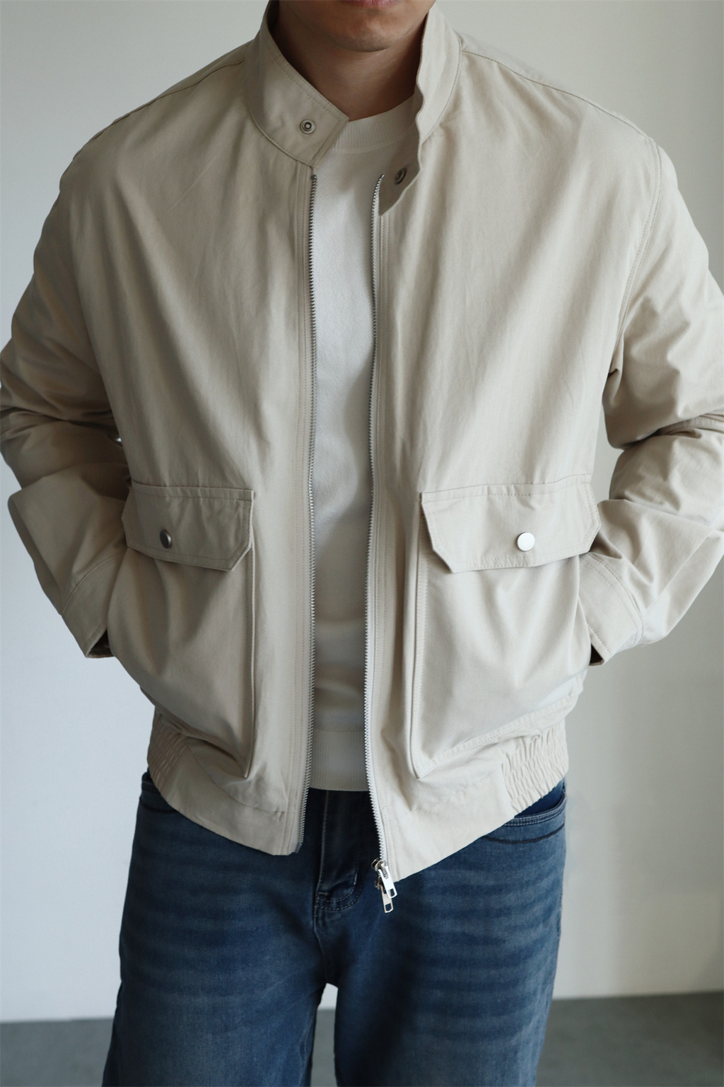 MONSEN Suitory G9 Harrington Washed Cotton Jacket product image