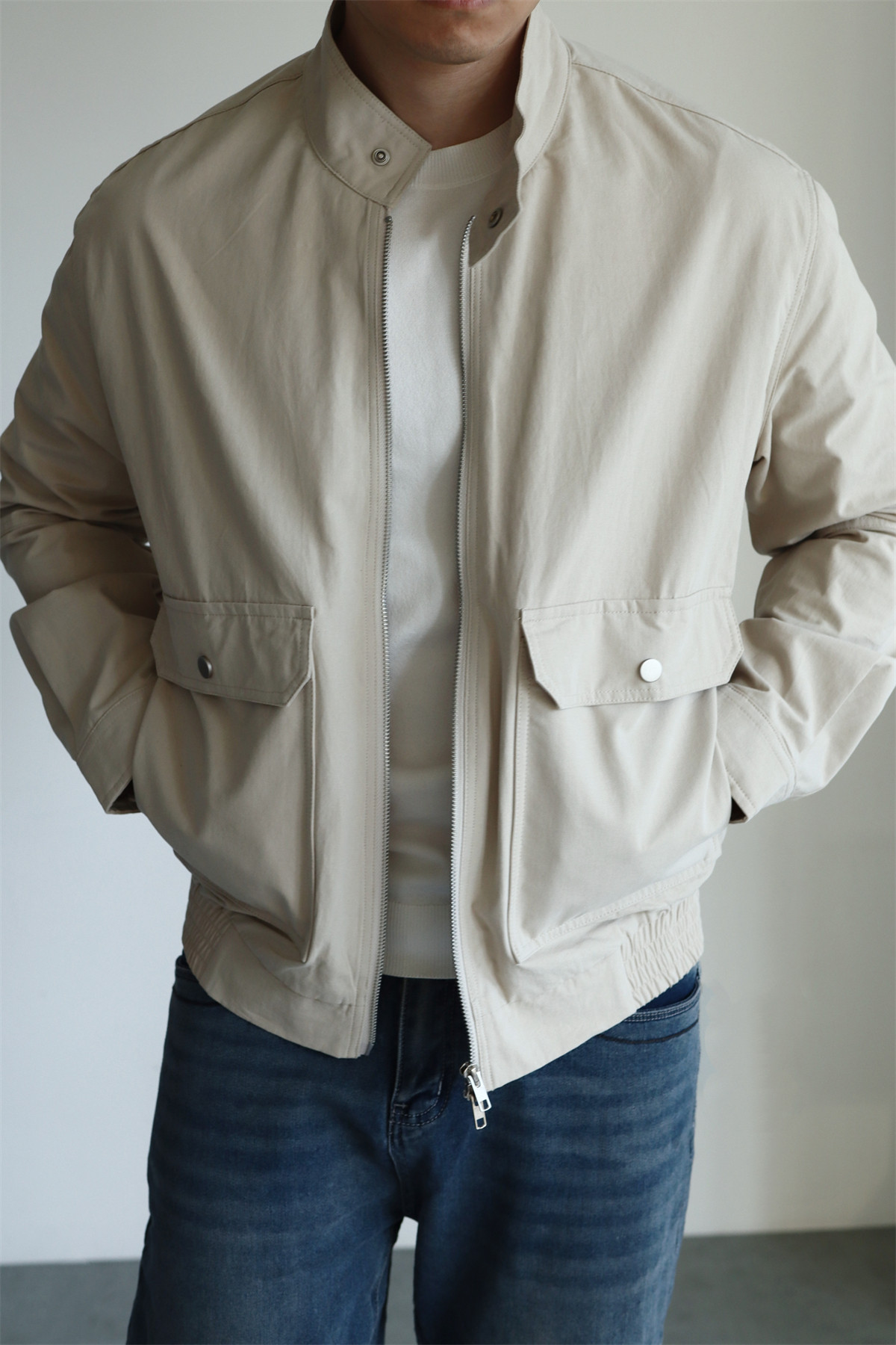 MONSEN Suitory G9 Harrington Washed Cotton Jacket product image