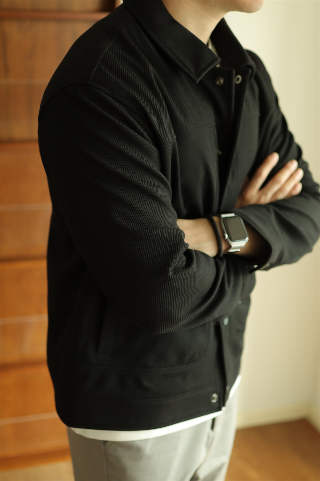 MONSEN Suitory Textured Twill Pocket Work Jacket product image