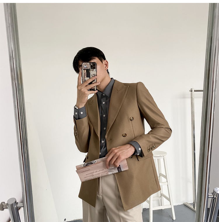 MONSEN Suitory Double-Breasted Slim Blazer in Performance Blend product image