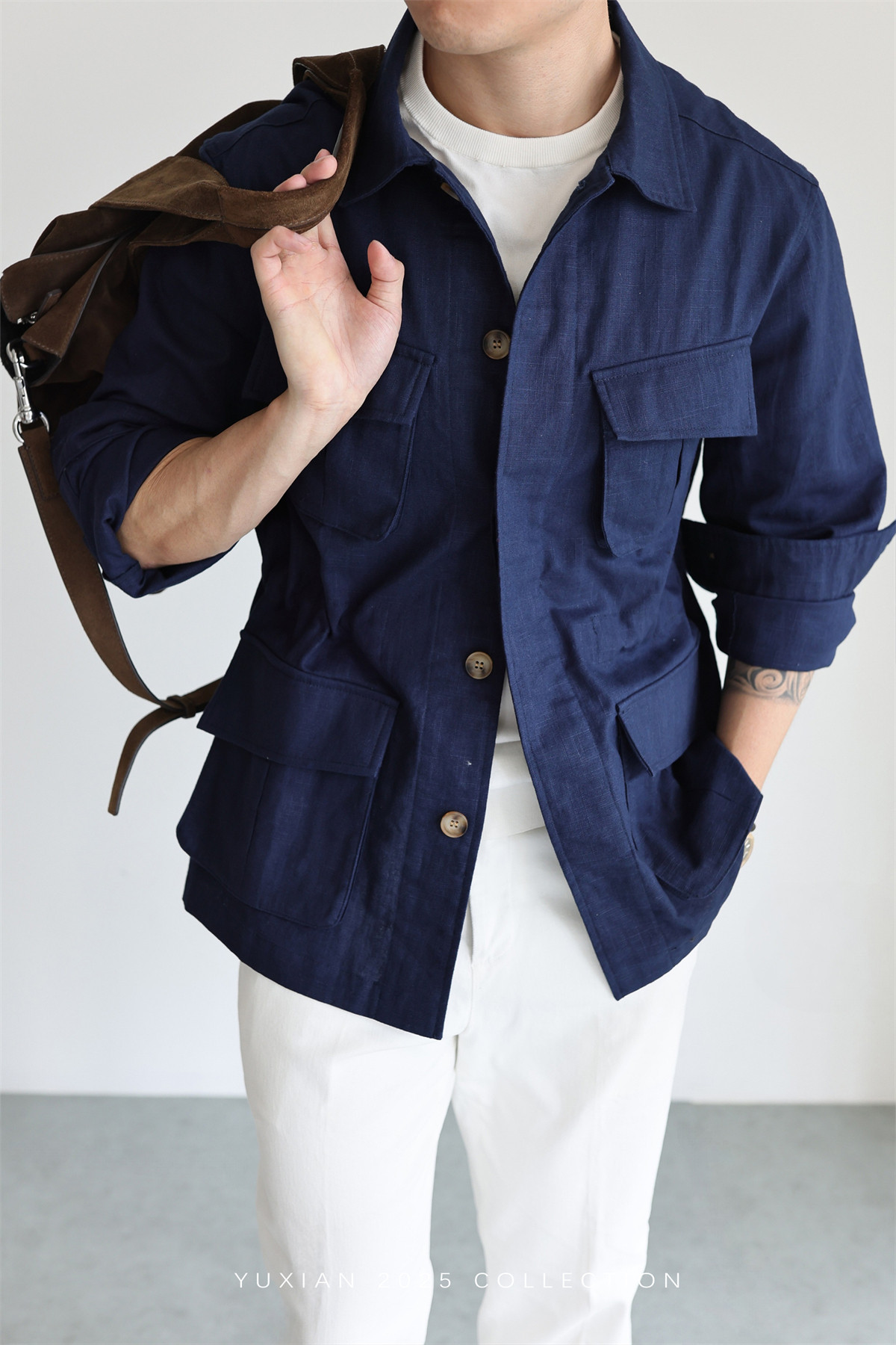 MONSEN Suitory Ramie-Cotton M42 Safari Jacket product image
