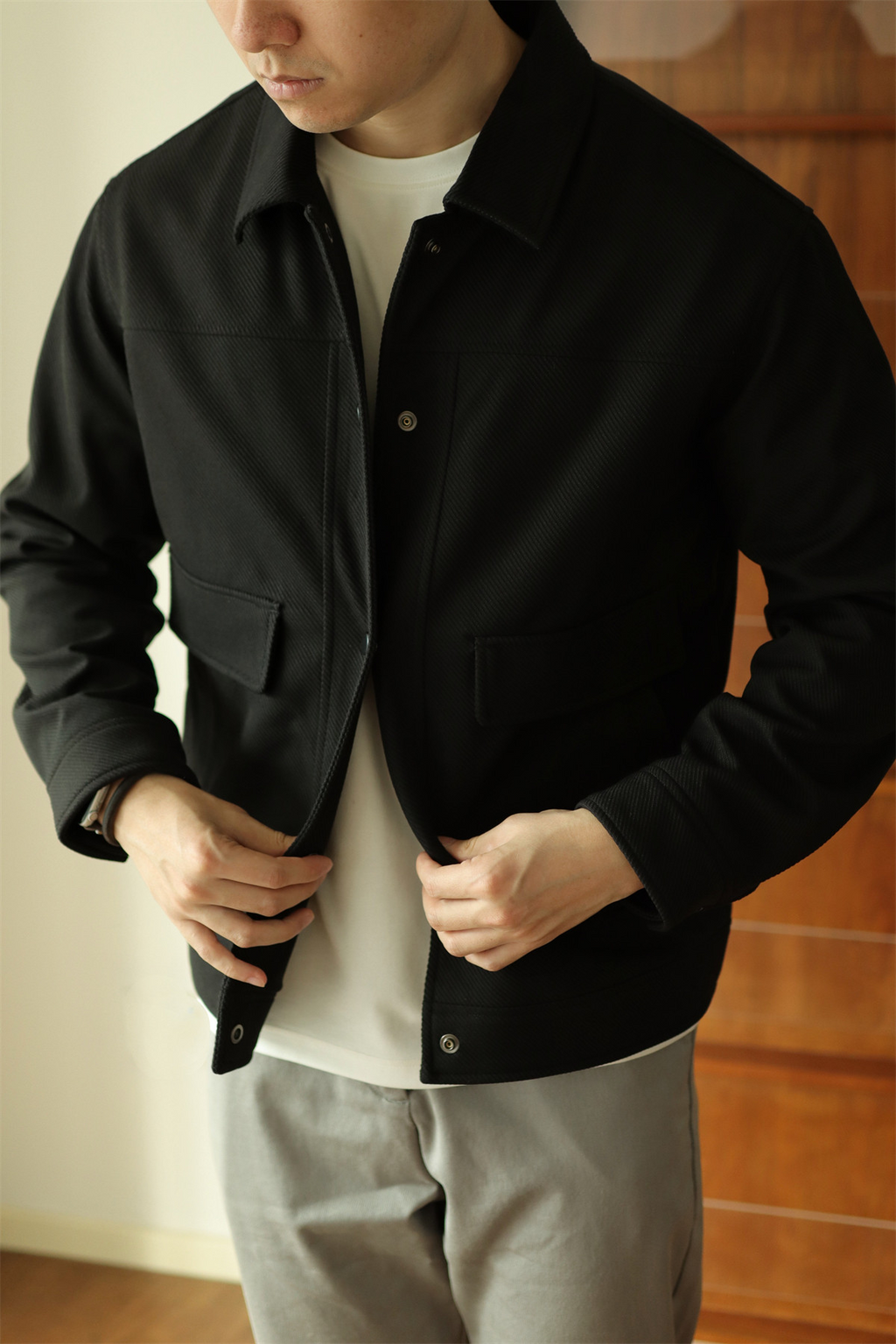 MONSEN Suitory Textured Twill Pocket Work Jacket product image