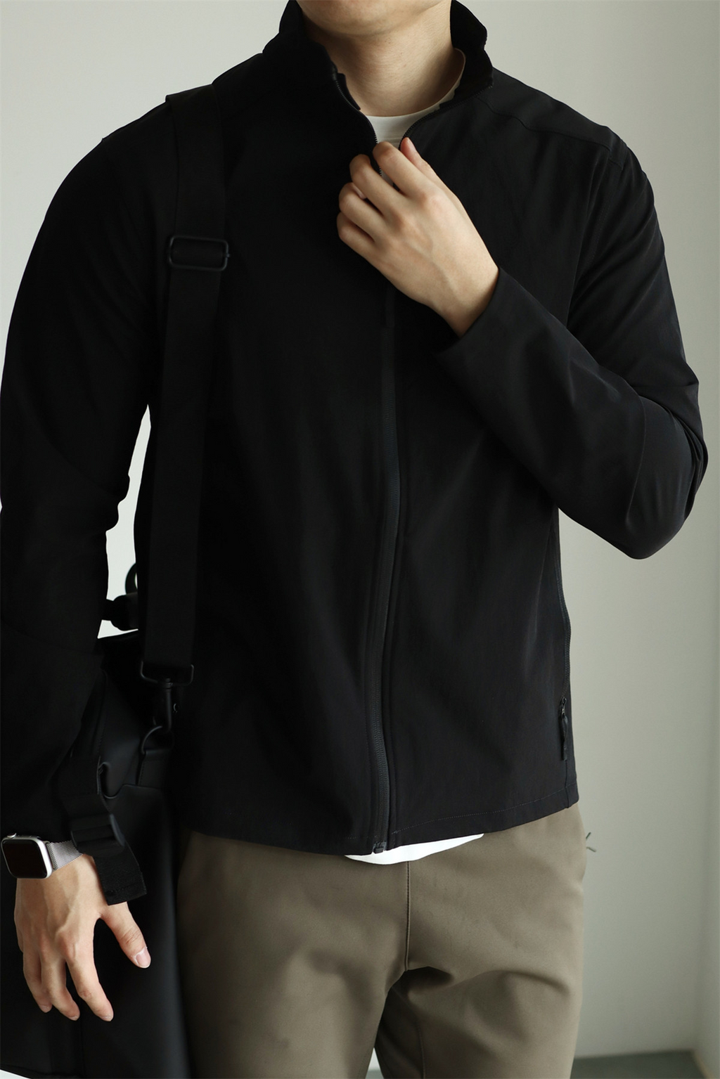 MONSEN Suitory Woven Quick-Dry 4-Way Stretch Outerwear Jacket in Denim product image