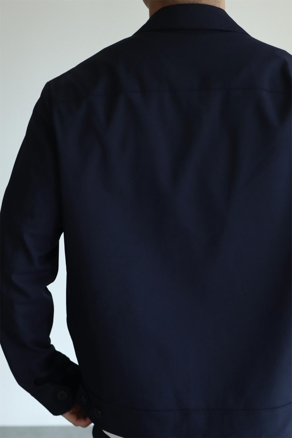 MONSEN Suitory Drapey Plain-Weave Lapel Jacket in Performance Blend product image