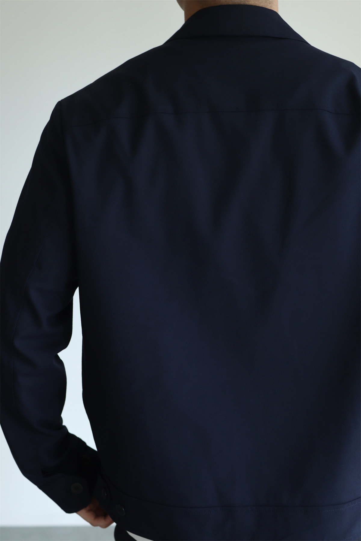 MONSEN Suitory Drapey Plain-Weave Lapel Jacket in Performance Blend product image