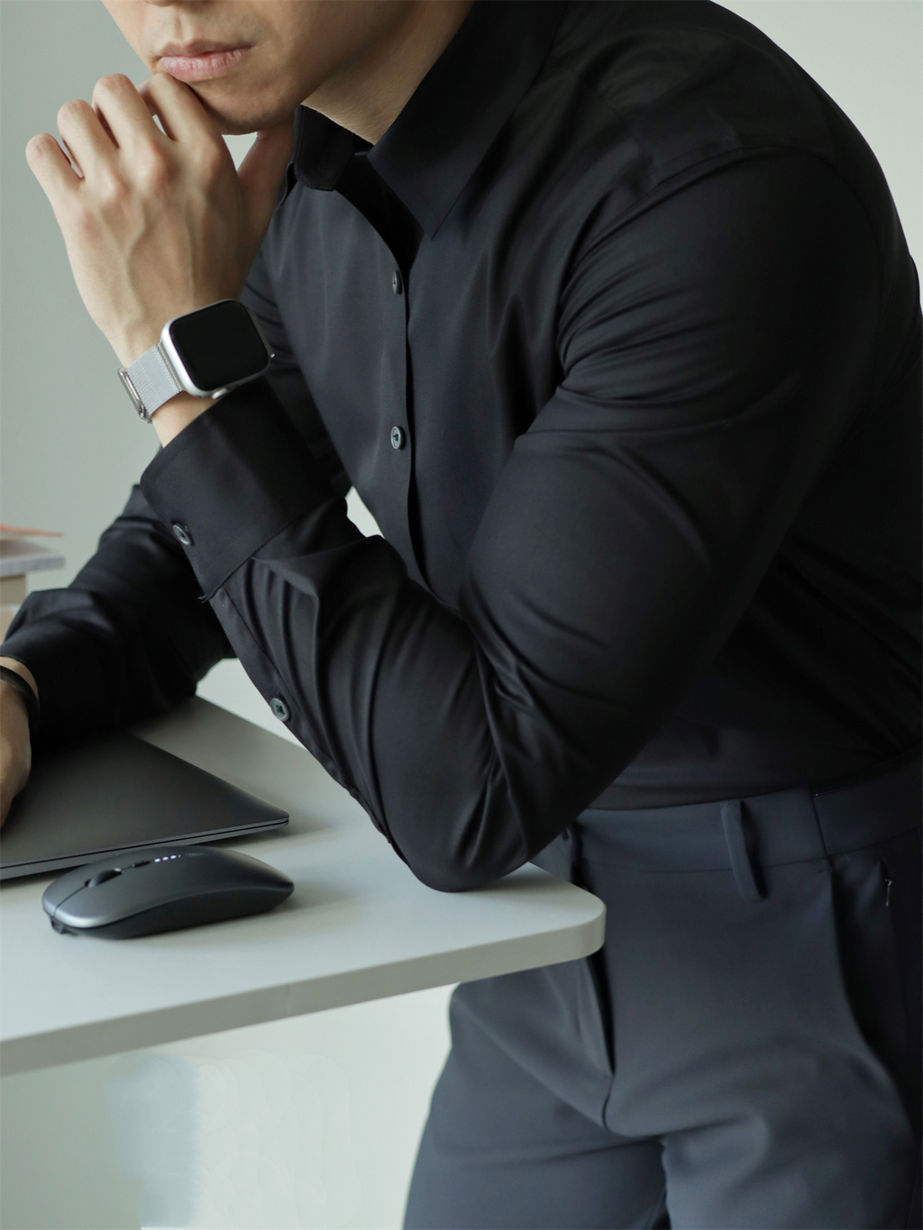 MONSEN Suitory Bamboo-Fiber Non-Iron Shirt in Bamboo Blend product image