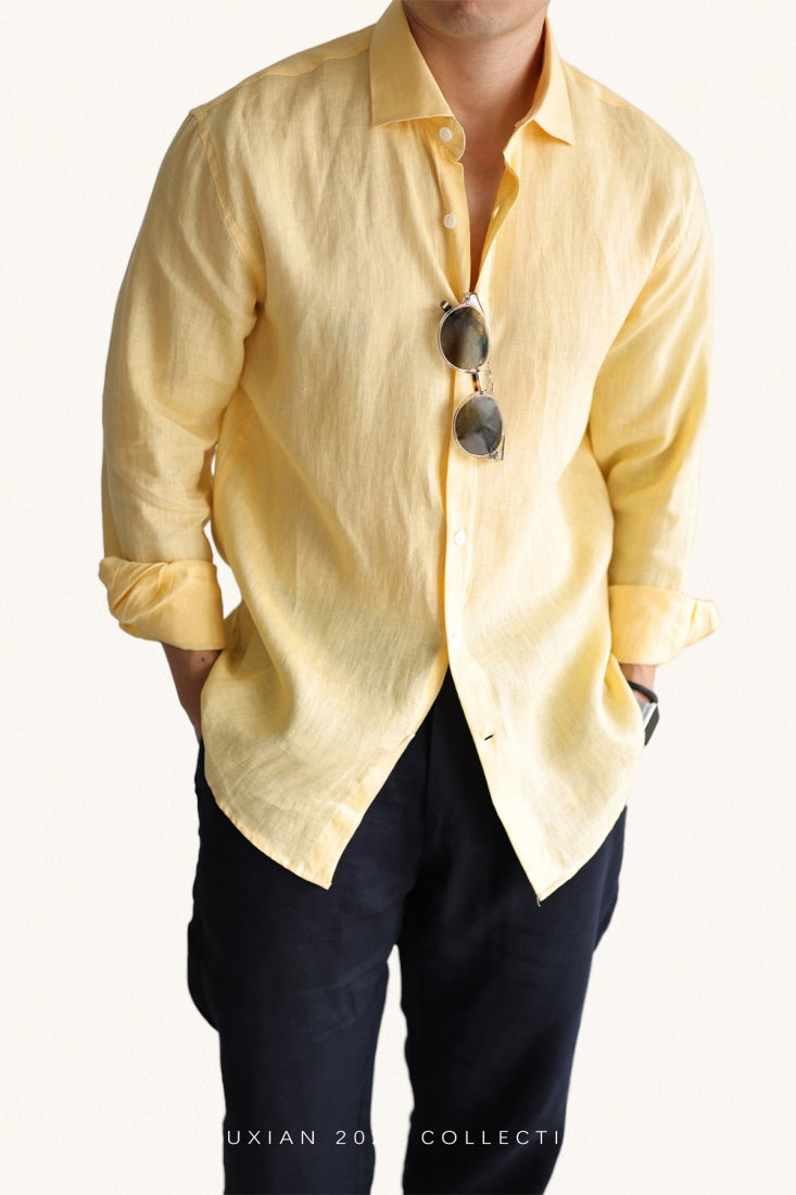 MONSEN Suitory 100% Linen Long-Sleeve Shirt product image
