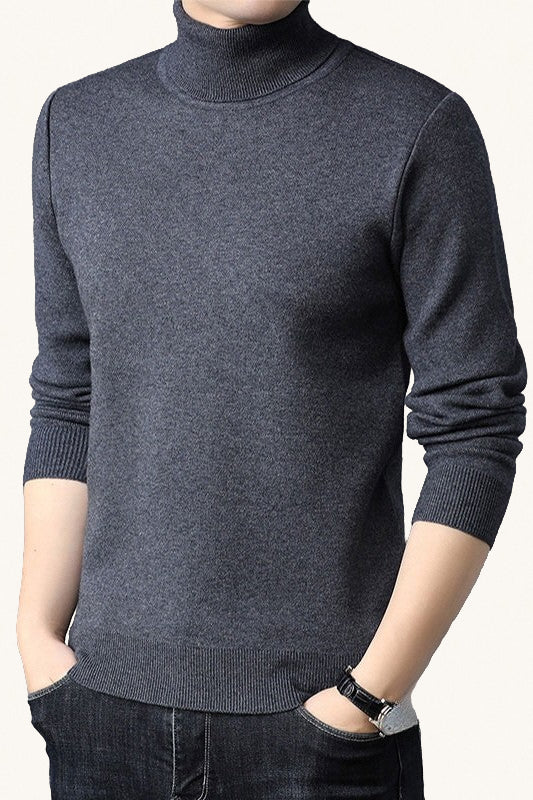 MONSEN Suitory 100% Wool Turtleneck Sweater product image