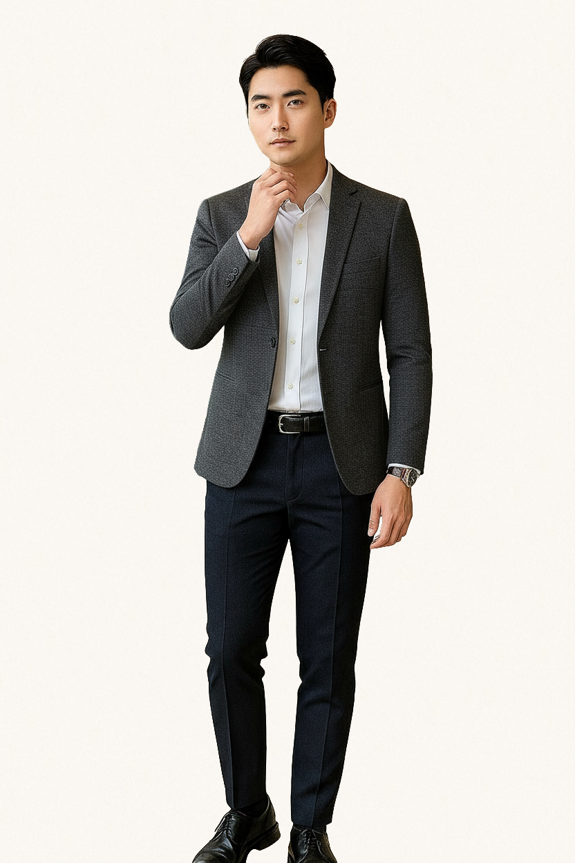 MONSEN Suitory Non-Iron Korean Style Blazer in Performance Blend product image