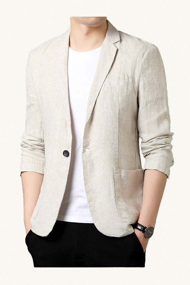 MONSEN Suitory 100% Linen Blazer product image