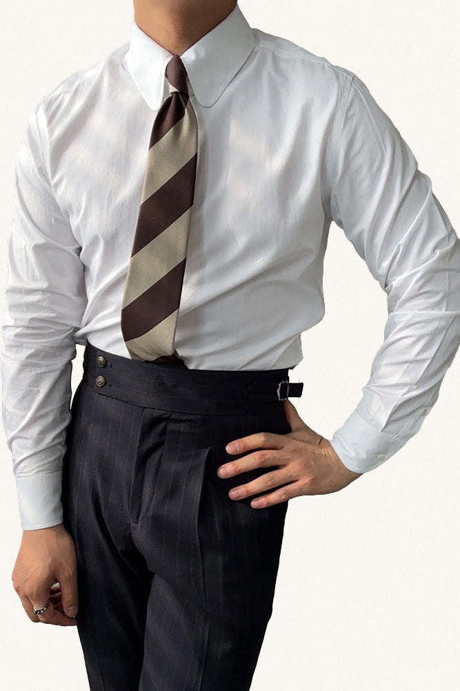 MONSEN Suitory Vintage Rounded-Collar Dress Shirt in Bamboo Blend product image
