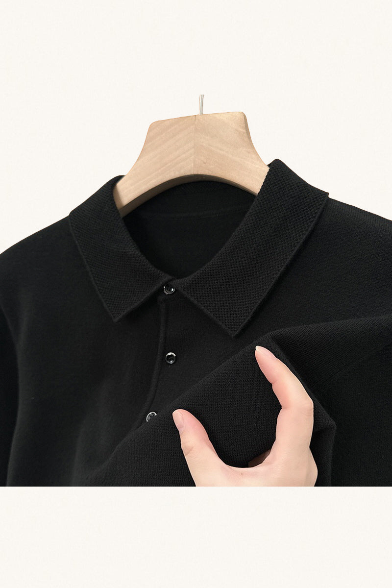 MONSEN Suitory AW Solid Polo Knit in Performance Blend product image