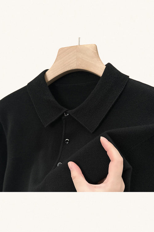 MONSEN Suitory AW Solid Polo Knit in Performance Blend product image