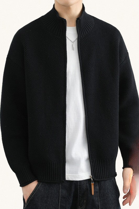 MONSEN Suitory Cotton-Rich Knit Cardigan product image