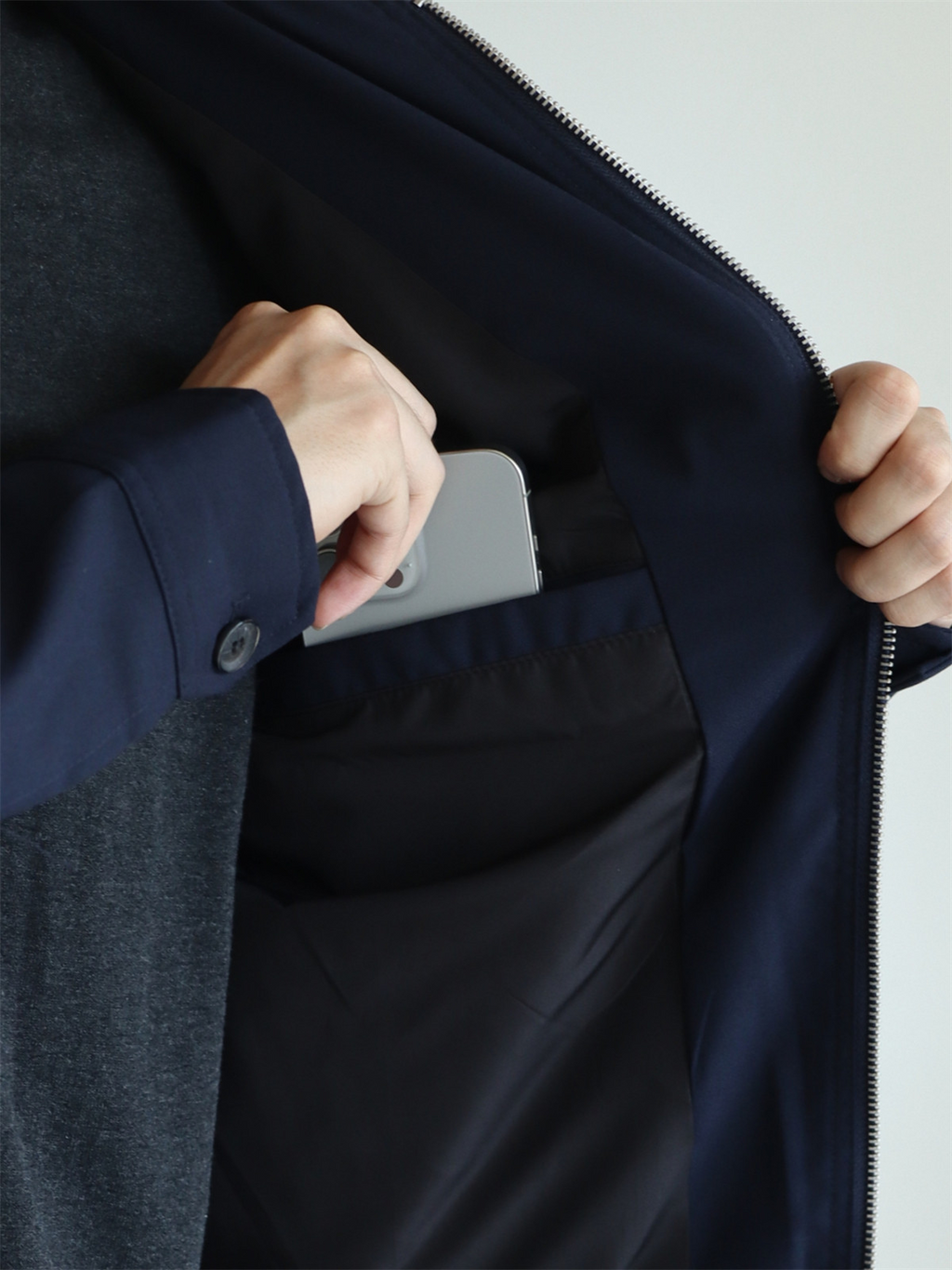 MONSEN Suitory Drapey Plain-Weave Lapel Jacket in Performance Blend product image