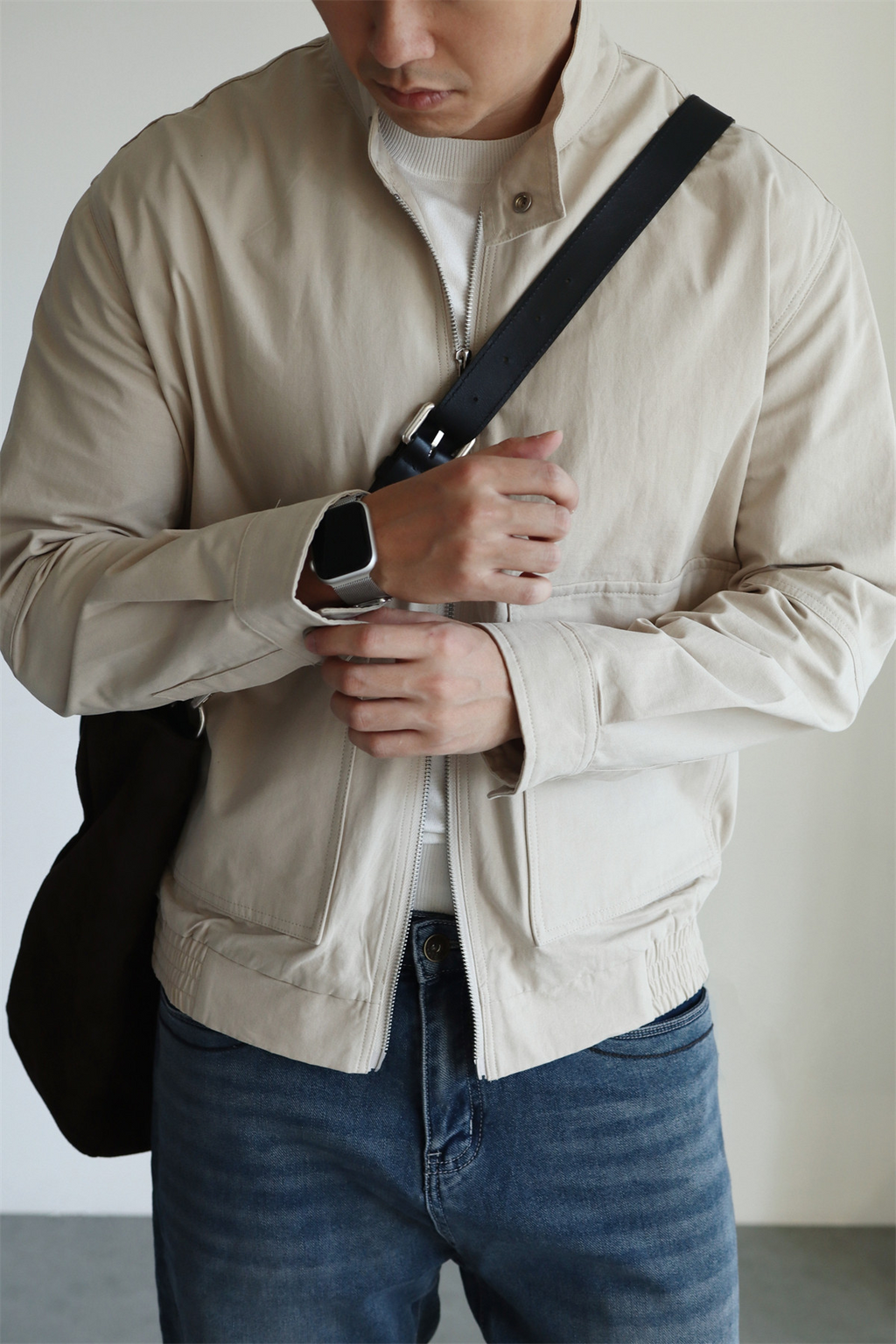 MONSEN Suitory G9 Harrington Washed Cotton Jacket product image