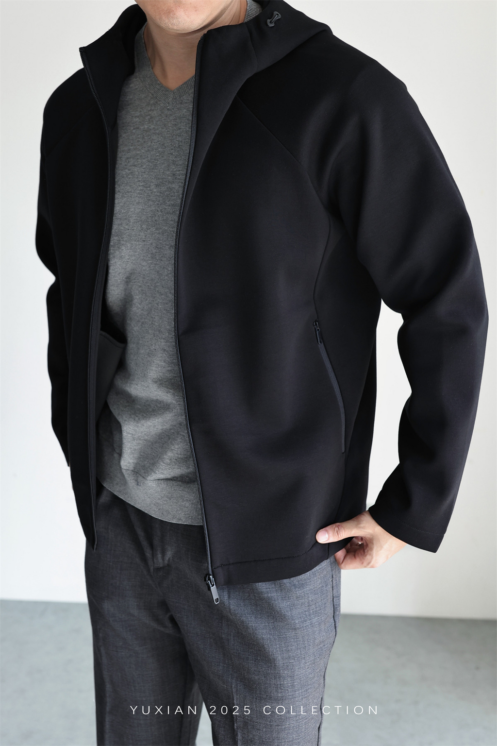 MONSEN Suitory Zero-Pressure Airfeel Cotton Hooded Zip Jacket product image