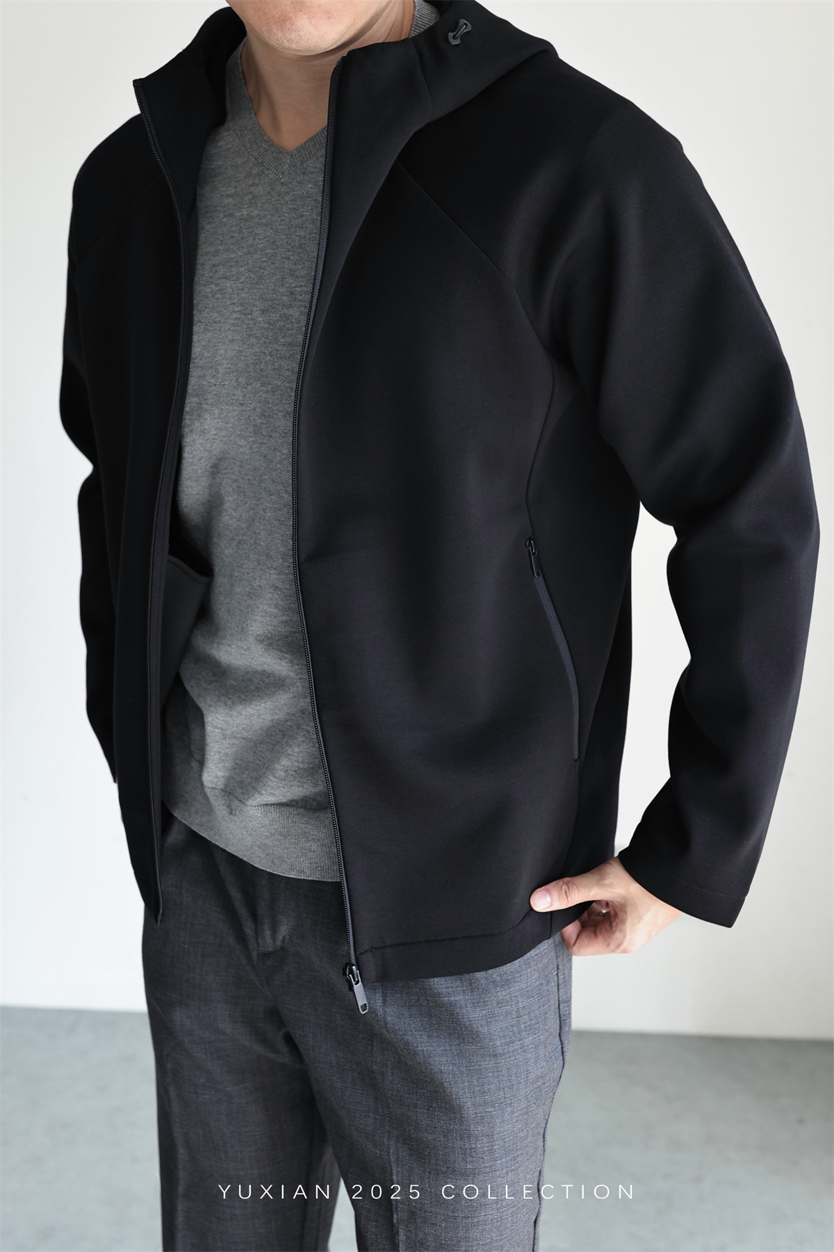 MONSEN Suitory Zero-Pressure Airfeel Cotton Hooded Zip Jacket product image