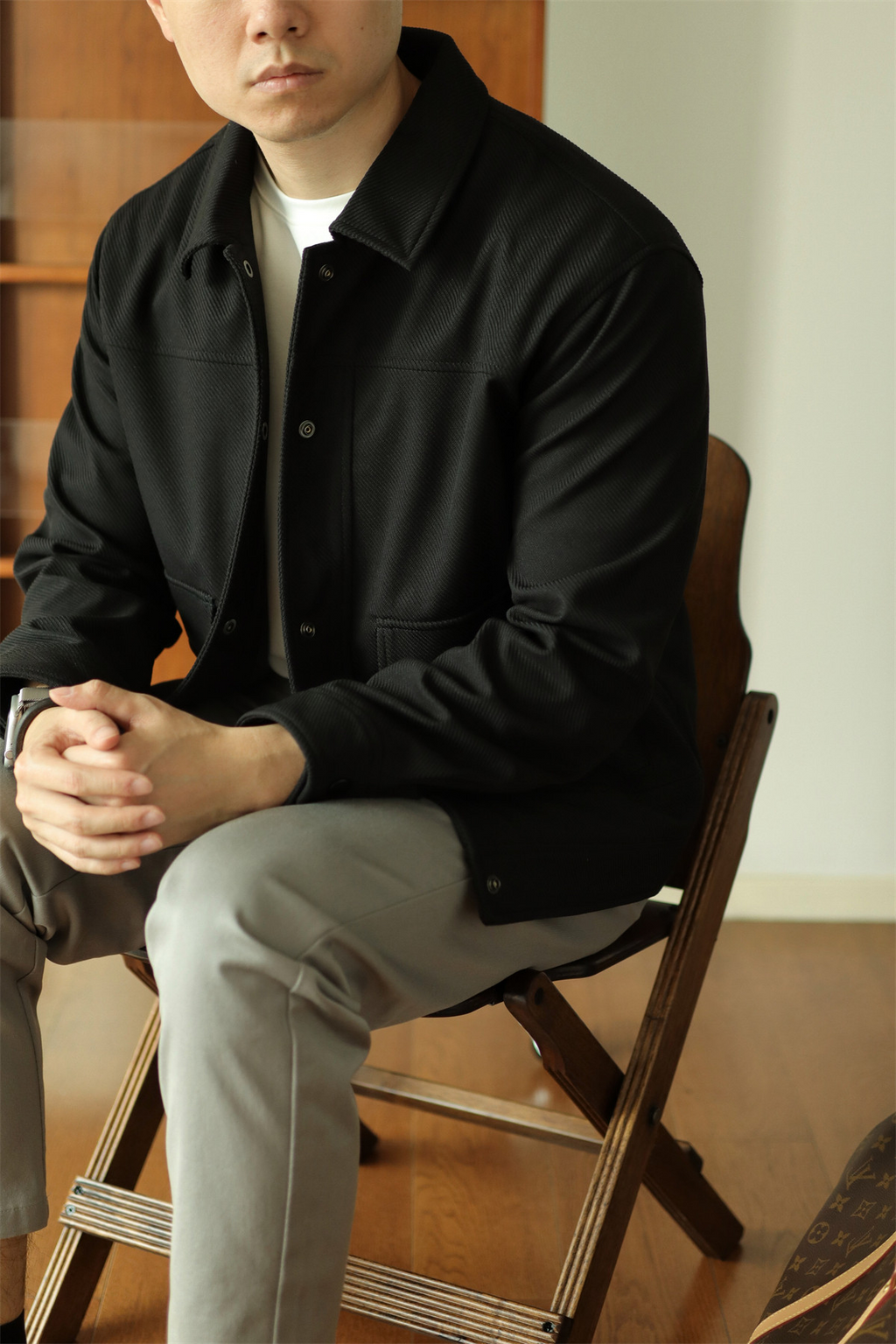 MONSEN Suitory Textured Twill Pocket Work Jacket product image