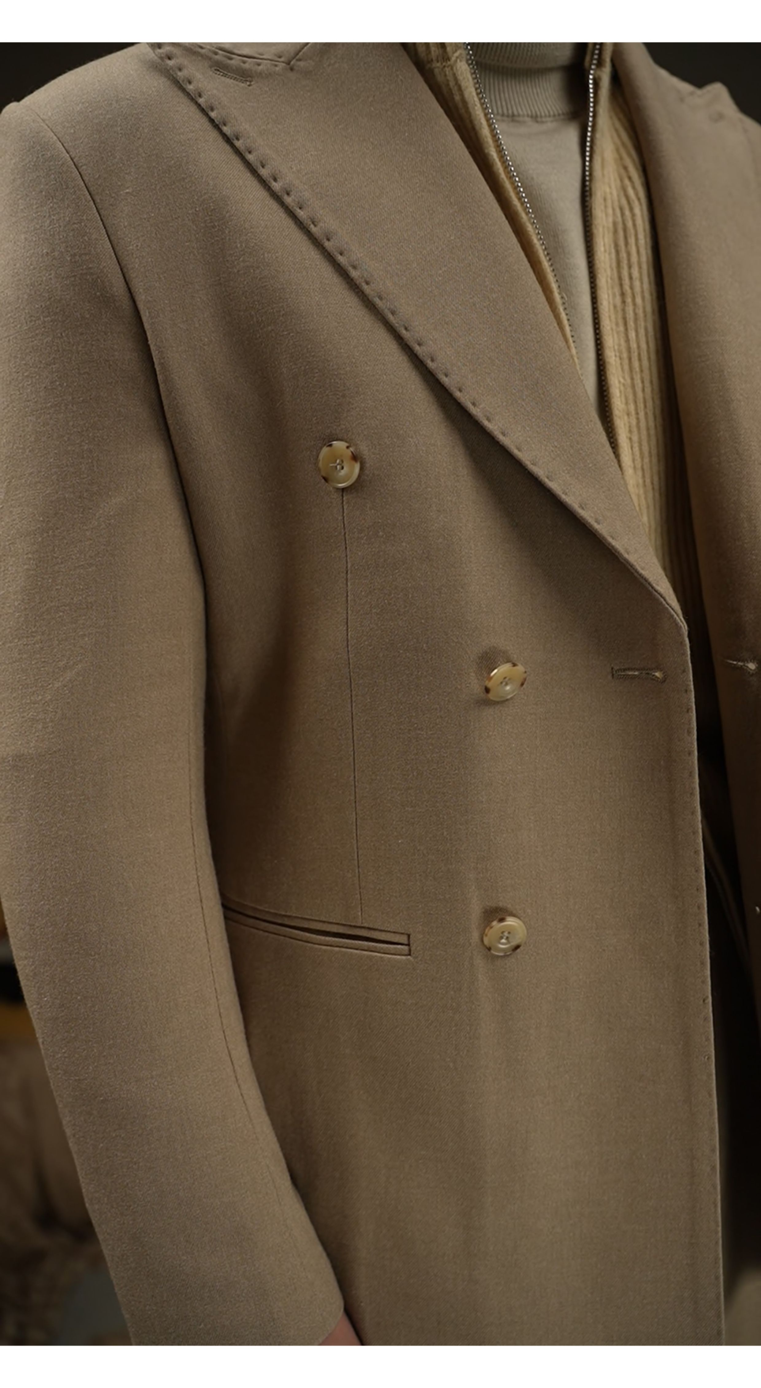 Double-Breasted Peak-Lapel Suit